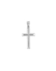 Beveled-Edge Cross Pendant - Skeie's Jewelers