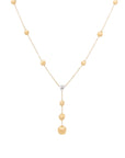 Marco Bicego Yellow Gold Lariat Necklace With Diamonds - Skeie's Jewelers