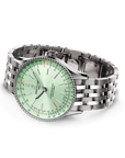 Breitling Navitimer Automatic 36mm Mint Green Dial on stainless steel strap - Closed Bracelet