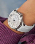 Breitling Superocean Automatic 36mm White Dial on rubber strap - Modeled