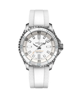 Breitling Superocean Automatic 36mm White Dial on rubber strap - Facing