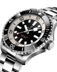 Breitling Superocean Automatic 46mm Black Dial on stainless steel strap - Three-Quarter View