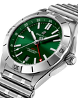 Breitling Chronomat Automatic Gmt 40mm Green Dial on stainless steel strap - Three-Quarter View