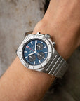 Breitling Chronomat B01 42mm Blue Dial on stainless steel strap - Modeled