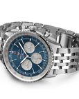 Breitling Navitimer B01 Chronograph 46mm Blue Dial on stainless steel strap - Closed Bracelet