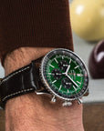 Breitling Navitimer B01 Chronograph 46mm Green Dial on alligator leather strap - Modeled