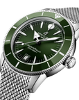 Breitling Superocean Heritage B31 Automatic 40mm Green Dial on stainless steel strap - Three-Quarter View