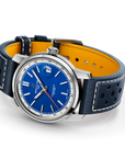 Breitling Top Time B31 38mm Blue Dial on calfskin leather strap - Closed Bracelet