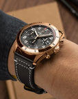 Breitling Classic Avi Chronograph 42 P-51 Mustang 42mm Black Dial on calfskin leather strap - Modeled