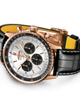 Breitling Navitimer B01 Chronograph 46mm Cream Dial on alligator leather strap - Closed Bracelet