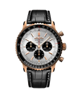 Breitling Navitimer B01 Chronograph 46mm Cream Dial on alligator leather strap - Facing