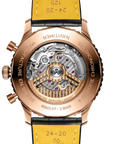 Breitling Navitimer B01 Chronograph 46mm Green Dial on alligator leather strap - Caseback