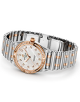 Breitling Chronomat 28mm Mother-Of-Pearl Dial on stainless steel & 18k red gold strap - Closed Bracelet