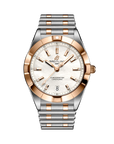 Breitling Chronomat 32mm Mother-Of-Pearl Dial on stainless steel & 18k red gold strap - Facing