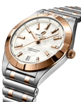 Breitling Chronomat 32mm Mother-Of-Pearl Dial on stainless steel & 18k red gold strap - Three-Quarter View