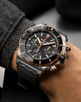 Breitling Super Chronomat B01 44mm Black Dial on rubber strap - Modeled
