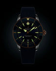 Breitling Superocean Heritage B31 Automatic 44mm Blue Dial on rubber strap - Lume Shot