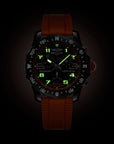 Breitling Endurance Pro 44mm Black Dial on rubber strap - Lume Shot