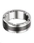 Furrer Jacot Palladium with Carbon Center Band - Skeie's Jewelers