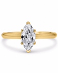 Skeie's Signature Marquise Solitaire Engagement Ring - Customizable Setting