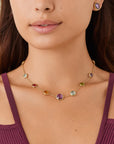 Marco Bicego® 'Jaipur' Yellow Gold Mixed Gemstone Necklace - Skeie's Jewelers