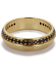 Logan James Urban 18K yellow gold black diamond ring 0.60ctw size 10 product view