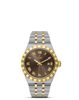 Tudor Royal 28mm Chocolate Brown Roman Dial Steel and Yellow Gold Case- M28303-0008 - Skeie's Jewelers