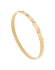 Marco Bicego Gold Coil and Diamond Bangle Bracelet - Skeie's Jewelers