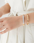 Marco Bicego Gold Coil and Diamond Bangle Bracelet - Skeie's Jewelers