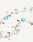Marco Bicego Paradise Yellow Gold Mixed Topaz Single-Strand Necklace - Skeie's Jewelers