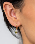 Peridot Dangle Huggie Earrings - Skeie's Jewelers
