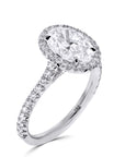 The Rahaminov Oval-Cut Halo Engagement Ring - Skeie's Jewelers
