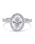 The Rahaminov Oval-Cut Halo Engagement Ring - Skeie's Jewelers