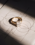 Skeie’s Custom 2.01ct Radiant-Cut Diamond Pipe-Cut Solitaire Ring in 18K Yellow Gold