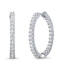 Roberto Coin 1 Carat Inside-Out Diamond Hoops - Skeie's Jewelers