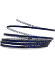 Rahaminov White Gold and Sapphire Spiral Bracelet - Skeie's Jewelers