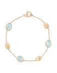 Marco Bicego Siviglia Aquamarine & Gold Bracelet - Skeie's Jewelers