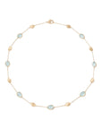 Yellow Gold Aquamarine & Gold Necklace - Skeie's Jewelers