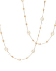 Marco Bicego Siviglia 18K Gold and Mother of Pearl Long Necklace - Skeie's Jewelers