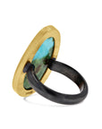 Lika Behar Sonoran Turquoise Oxidized Sterling Silver Ring - Skeie's Jewelers