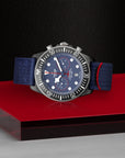 TUDOR Pelagos FXD Chrono 43mm Blue Dial - M25807KN-0001 On Display - Skeie's Jewelers