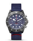 TUDOR Pelagos FXD Chrono 43mm Blue Dial - M25807KN-0001 Closed Bracelet - Skeie's Jewelers