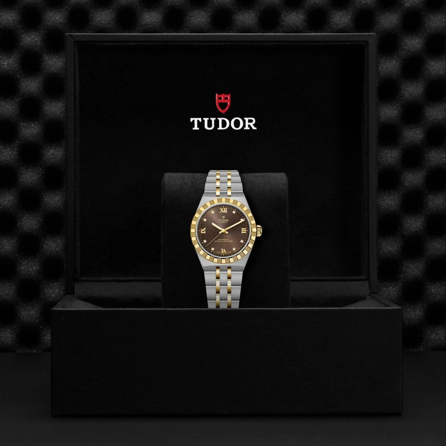 TUDOR Royal 30mm Brown Dial - Presentation Box