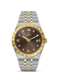 TUDOR Royal 38mm Chocolate brown Dial - M28503-0008 Closed Bracelet - Skeie's Jewelers