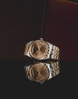 TUDOR Royal 41mm Chocolate Brown Roman Dial Steel and Yellow Gold Case-M28603-0007 - Skeie's Jewelers