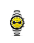 Tudor Black Bay Chrono Yellow Dial - Closed Bracelet on white background