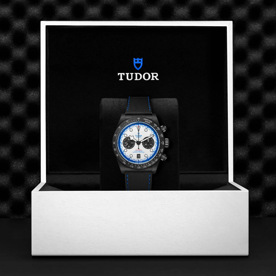 TUDOR Black Bay Chrono 42mm White Dial - M79377KN-0001 In Box - Skeie's Jewelers