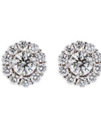 18K Gold Diamond Cluster Stud Earrings- Skeie's Legacy Collection