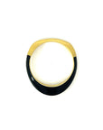 18kt Gold & Black Enamel Men's Ring - Skeie's Jewelers