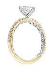 Artcarved 'Lyric' Pear Shaped Diamond Engagement Ring with Shoulder Stones